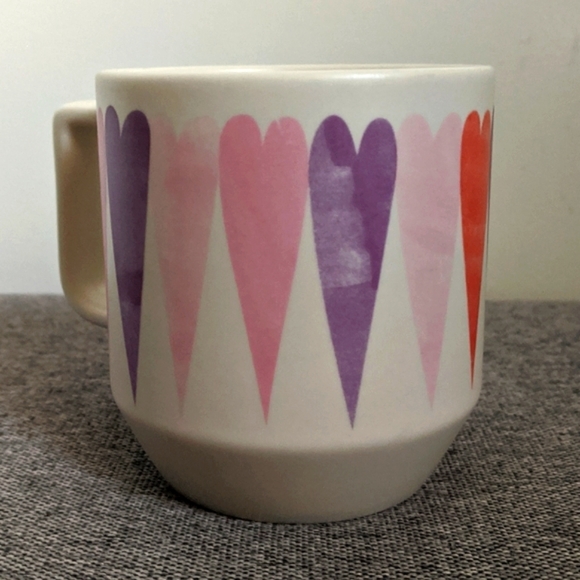 2016 Starbucks Painted Hearts Valentine's Day Coffee Tea Mug Cup 12 oz. - Picture 5 of 11